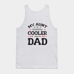 Cool Aunt Funny Nephew Niece Tank Top